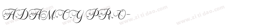 ADAM.CG PRO字体转换